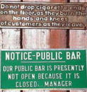 Bar Signs