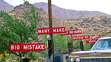 Burma Shave road sign adverts