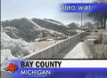 Ice floes in Michigan