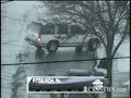 Cars on icy hill