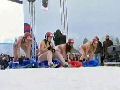 Naked Sledding competition