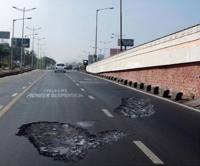 More potholes