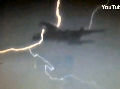 Plane struck by lightning
