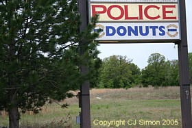 police/donut sign